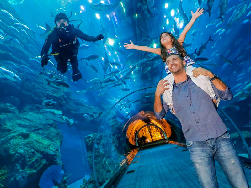 Burj Khalifa Ticket And Underwater Aquarium Tickets